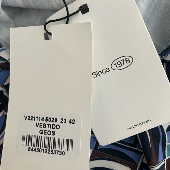 Simorra dress geometric pattern European brand - Picture 5 of 5